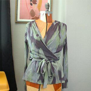 Vintage Anthropologie Faux Wrap Blouse